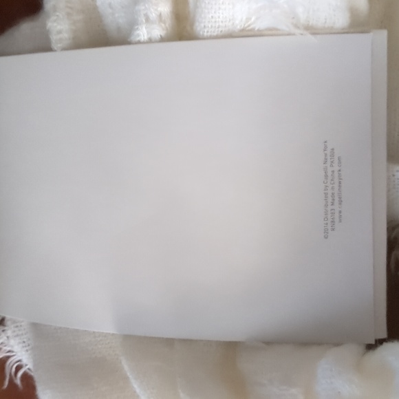 Capelli of New York Vintage Loop Scarf, Creamy Soft White - Picture 7 of 7